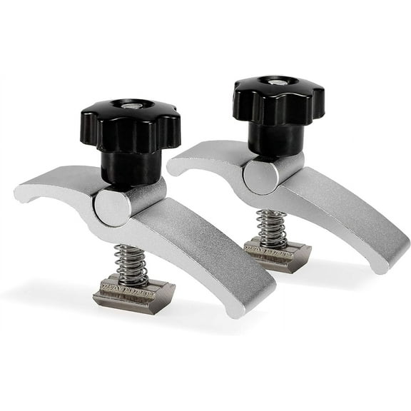 Genmitsu 2PCS T-Track Mini Hold Down Clamp Kit, CNC Router Clamp for Woodworking and Metalworking, Compatible with 3018 CNC Router Machines, 3018-PRO/ 3018-PROVer/ MX3, 2.57Lx 0.79Wx 1.97H
