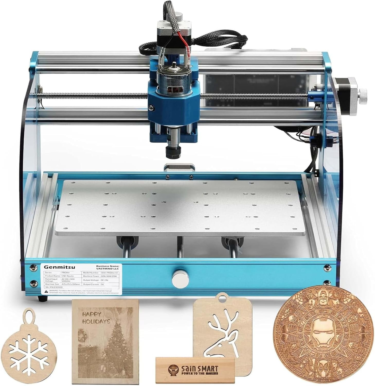 Genmitsu 3018-PROVer V2 CNC Milling Machine, Desktop CNC for