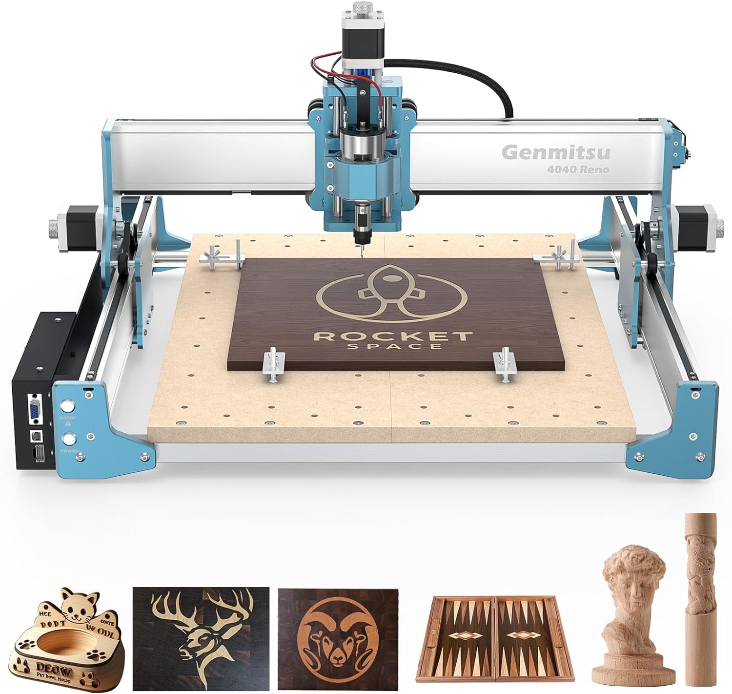 Genmitsu 4040 Reno CNC Router Milling Machine, Upgrade Desktop Engraver
