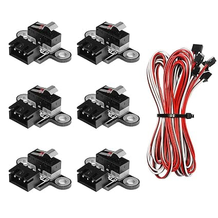 Genmitsu 6PCS Micro Limit Switches with 1M 3 Pin Cable for 3018-PROVer/3018-MX3/3018-PROVer Mach3/ 3018-PROVer V2