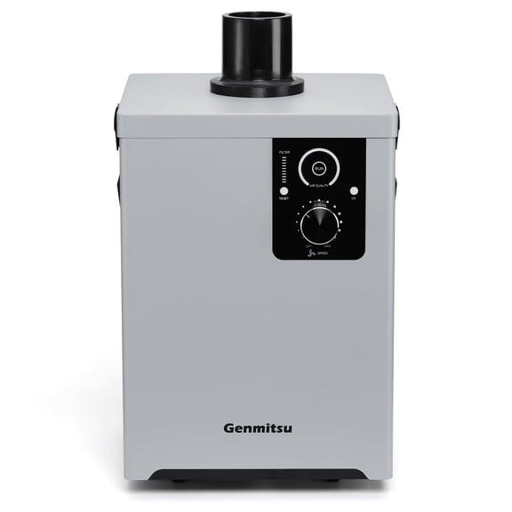 Genmitsu MD13 Smoke Purifier for Genmitsu L8, Fume Extractor with Four Layer Filtration 99.97% Purification Rate, LED Interface Function, Portable Wheels Smoke Absorber for Soldering Stations