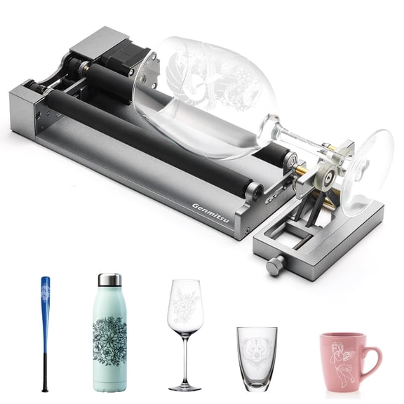 Genmitsu MD19 Laser Rotary Roller Engraving Accessory for L8 and Z6