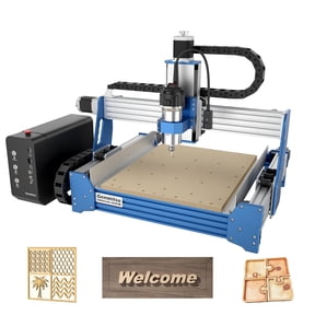 Genmitsu PROVerXL 4030S 3-Axis CNC Router Machine with 710W Spindle, Desktop Wood and Metal Milling Engraver with High Precision Linear Rails