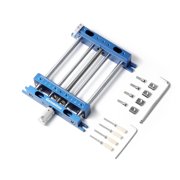 Genmitsu Upgrade Aluminum Bench Vise Clamp, High-Precision CNC Router Clamp for Unique Shaped Woodworking & Metalworking Milling Project, Size 9.4 x 6.6 x 1.6, Clamping Range 0-5.7