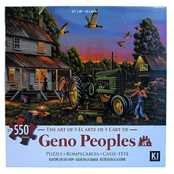 Geno Peoples Jigsaw Puzzle 24" X 18" 550 PC Playtime on The Farm
