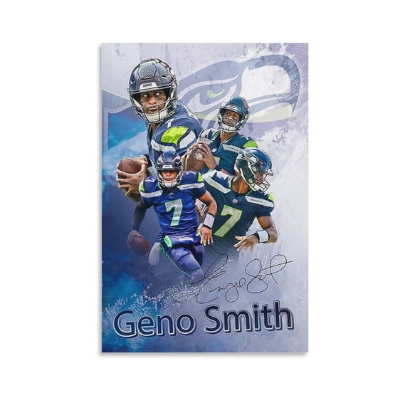 Geno Smith Canvas Poster Canvas Art Poster and Wall Art Picture Print Modern Family bedroom Decor Posters 12x18inch(30x45cm)