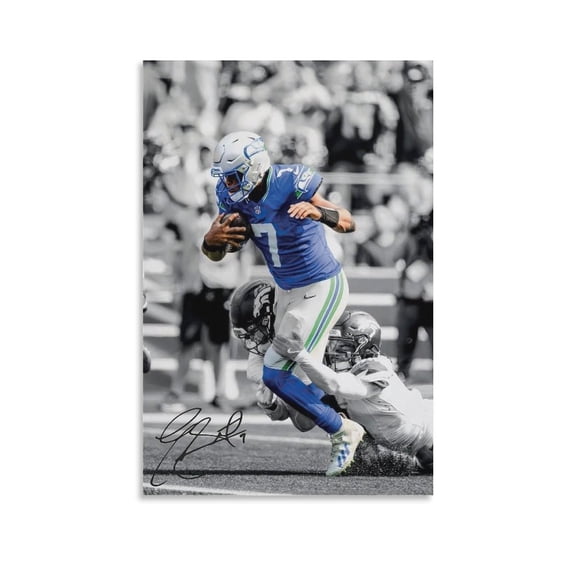 Geno Smith Poster Canvas Poster Home Decor Poster Wall Art Hanging Picture Print Bedroom Decorative Painting Posters Room Aesthetic 12x18inch(30x45cm)