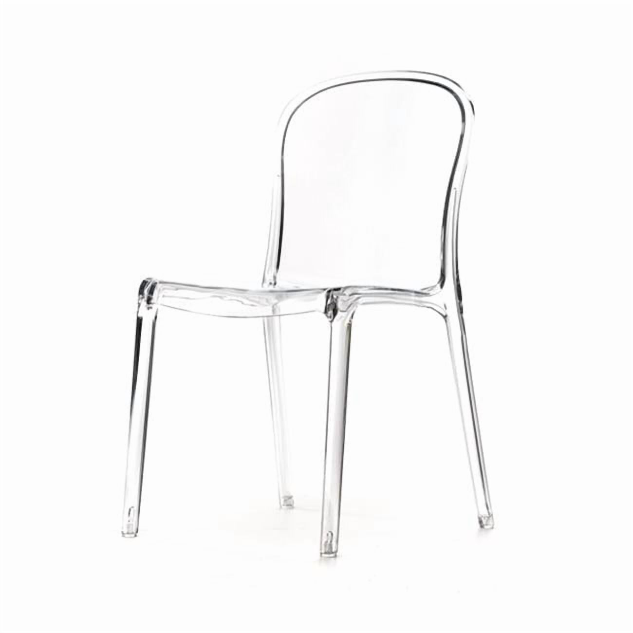 Genoa Polycarbonate Dining Chair - Clear