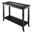 thumbnail image 1 of Genoa Rectangular Console Table with Glass and shelf, 1 of 1