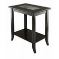 thumbnail image 1 of Genoa Rectanugular End Table with Glass Top and shelf, 1 of 1