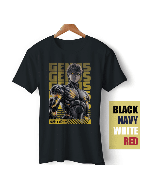 Genos Demon Cyborg One Punch Man Anime Manga Saitama Funny Gift BOUNTEES T-Shirt