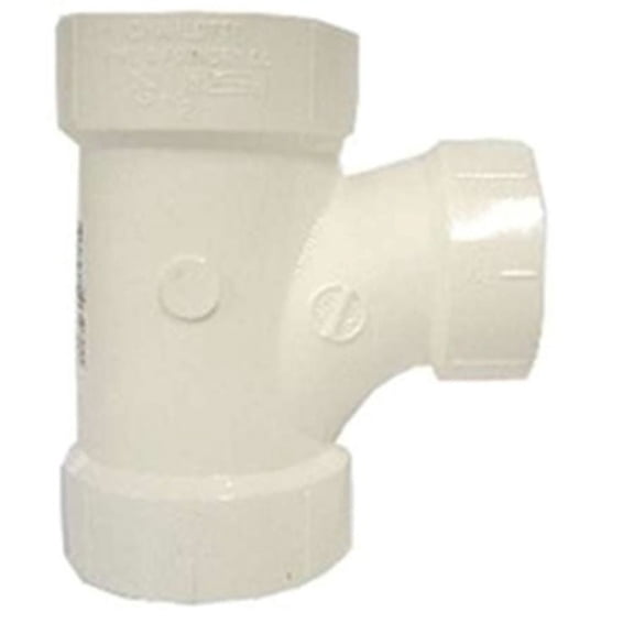 Genova 192126L 700 Series Reducing Sanitary Tee, 2" x 2" x 1-1/2"