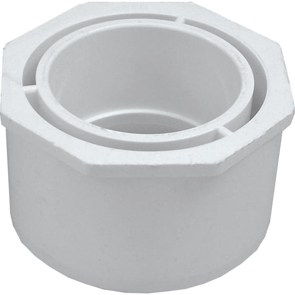 Charlotte Pipe PVC 02107 3600 PVC Reducing Bushing 3 Spigot x 2 Slip Dia. in.