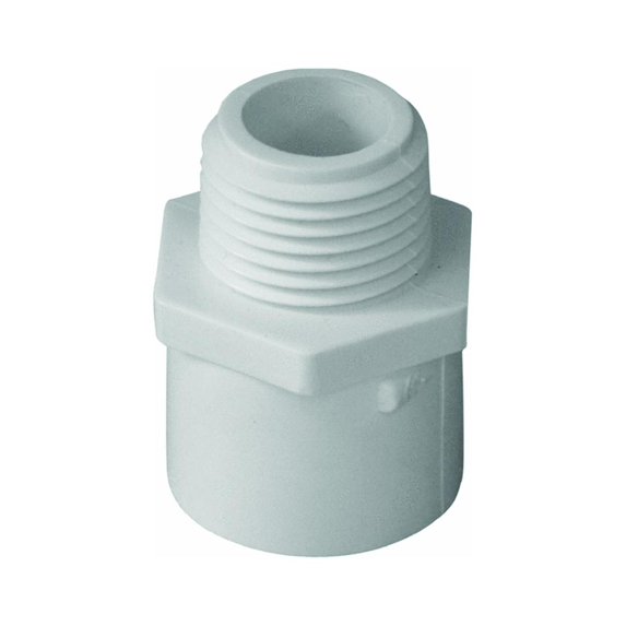 Charlotte Pipe Male Adapter Pressure Fitting - Durable Plastic - 2" S x 1-1/2" M.I.P.
