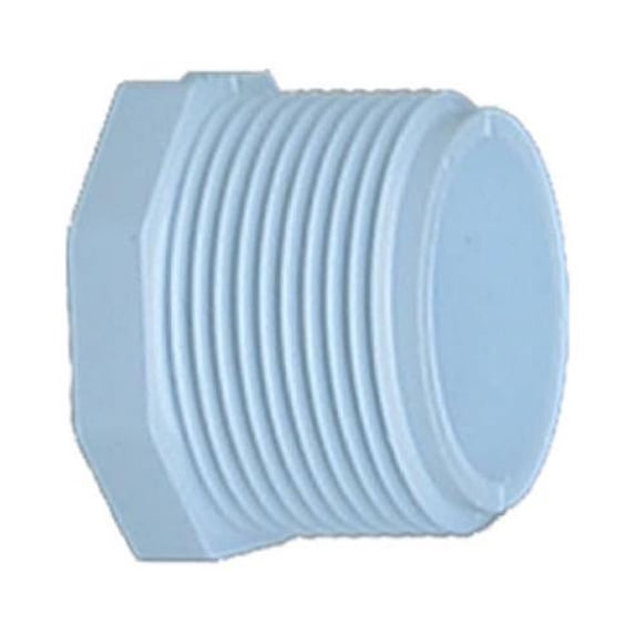 31805 PVC Pressure Pipe Plug, White PVC, 1/2-In. - Quantity 10