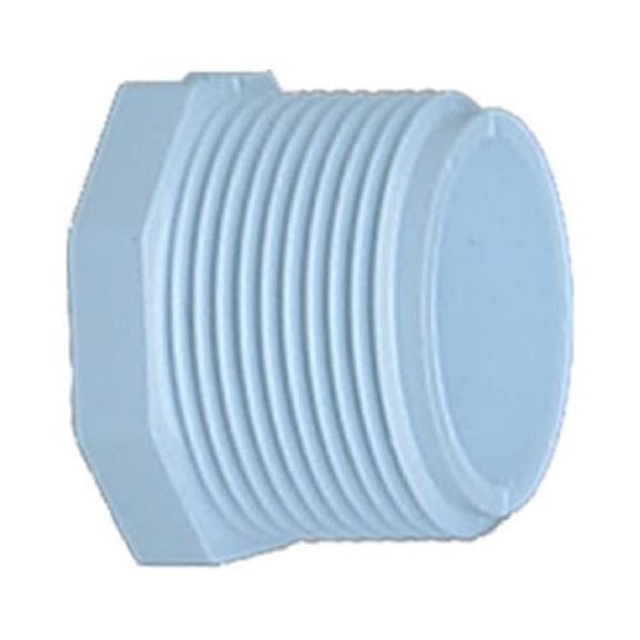 31805 PVC Pressure Pipe Plug, White PVC, 1/2-In. - Quantity 10