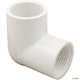 thumbnail image 1 of Genova 407010BC 300 Series 90 Degree Pipe Elbow, White, 1 in, 1 of 1