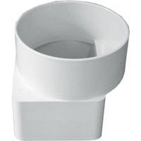IPEX 3 In. x 4 In. Downspout to 4 In. PVC Pipe Offset Adapter 414463BC