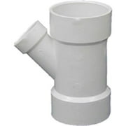Genova Products Reducing Wye PVC Pipe Fitting - 4 x 4 x 1-1/2 in.   Residential Use, Standard Application