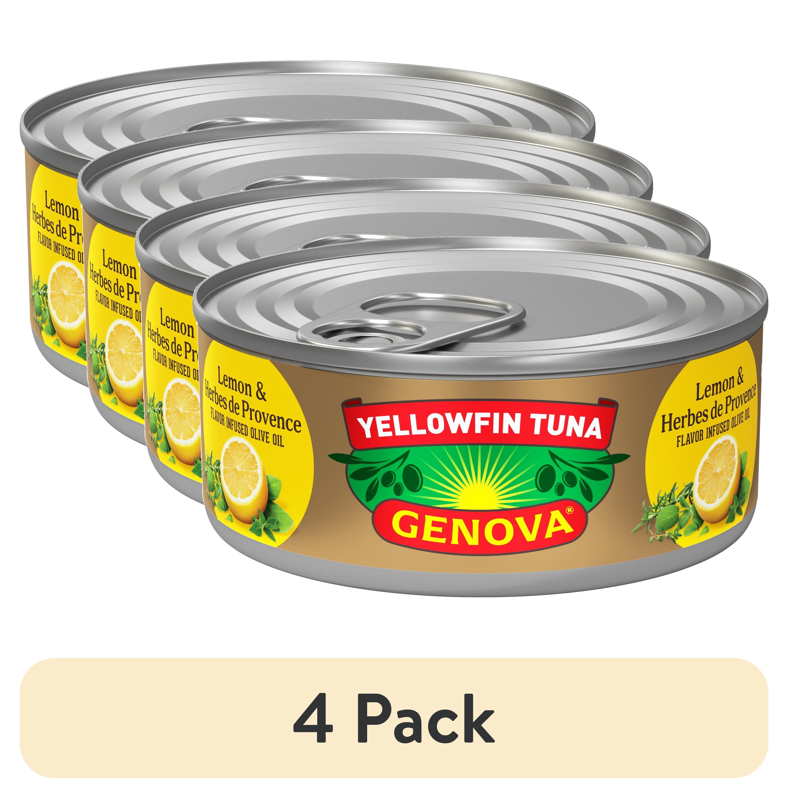 (4 pack) Genova Premium Yellowfin Tuna in Lemon and Herbes de Provence