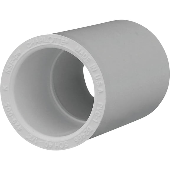 Genova Products 30105CP 1/2-Inch PVC Pipe Coupling - 10 Pack