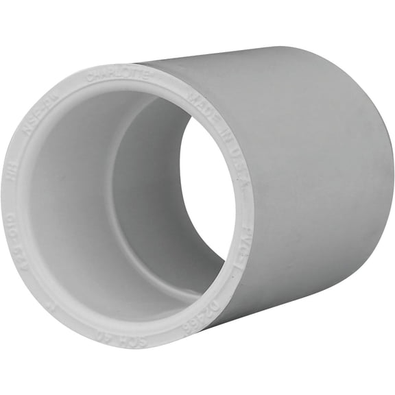 Genova Products 30110CP 1-Inch PVC Pipe Coupling - 10 Pack
