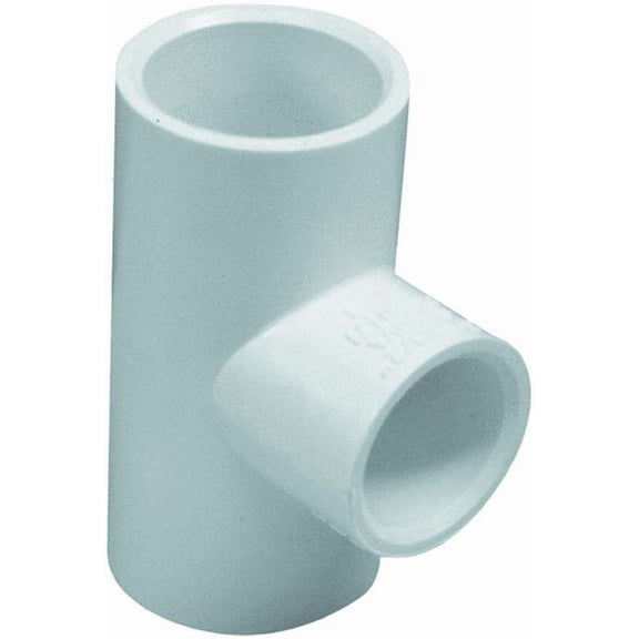 GENOVA PRODUCTS 31406 3/4" x 3/4" x 1" Reducing Tee, White