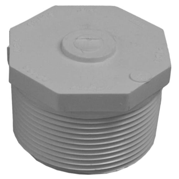 Genova Products 31890 2.5 in. Schedule 40 PVC MIP Pressure Plug - 2.5 in.