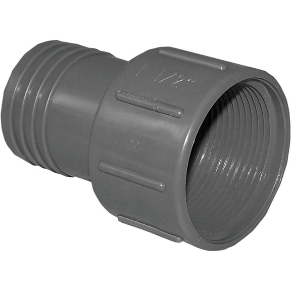 Genova Products Polypropylene Female Pipe Thread Insert Adapter - Durable - 1.5 in.