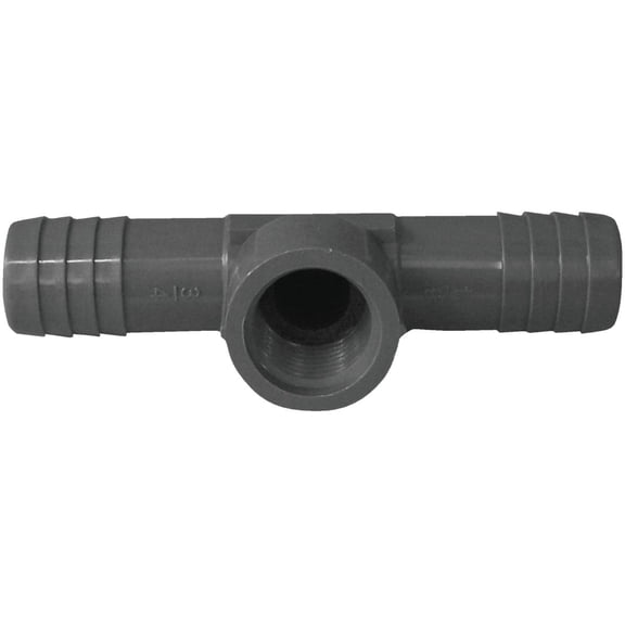Genova Products 351481 0.75 x 0.75 x 0.5 in. Poly Female Pipe Thread Insert Tee