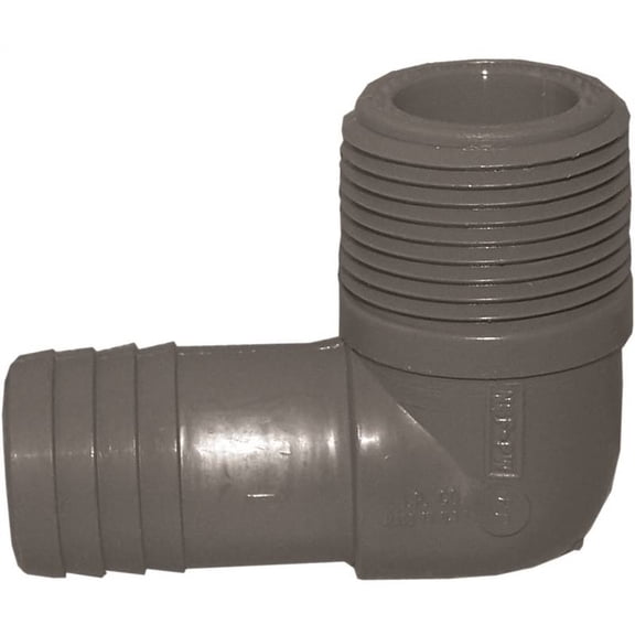 Genova Products 352810 Combination Elbow Ins x Mip Pipe Fitting, 1"