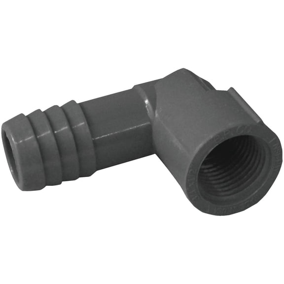 Genova Products 354175 3/4" X 1/2" Poly Insert Reducing Combination Elbow
