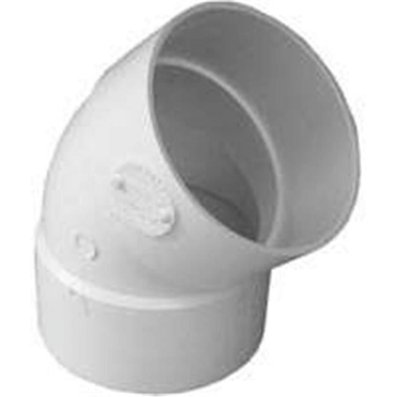 Genova Products PVC Drain Elbow 45 Degree - Durable - 3 In.