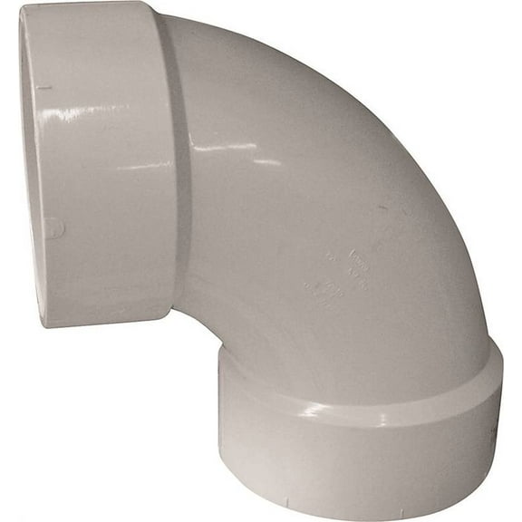 Genova Products Sanitary Elbow Sch 40 PVC-DWV - 4 In, White