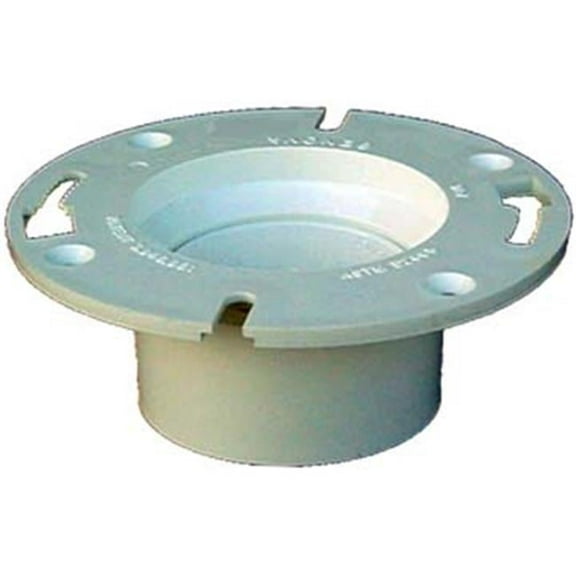 Genova Products 4in. X 3in. Sch. 40 PVC-DWV Pop Top Closet Flange 75134