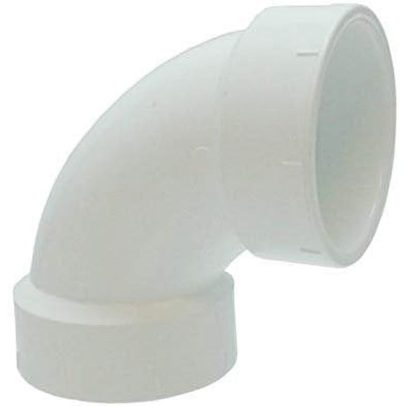 Genova Products 72820 2" Sch. 40 PVC-DWV 90 Sanitary Elbows