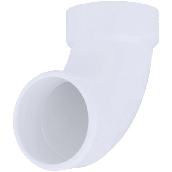 Genova Products 72926 90 Sanitary Street Elbow Pipe Fitting, 2", White