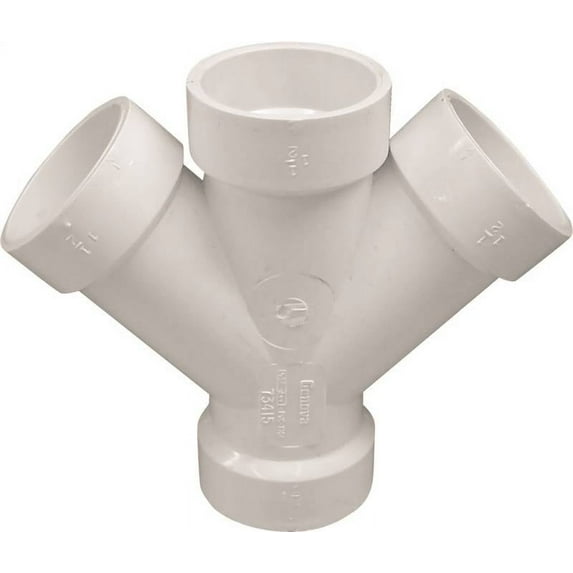 Genova Products 73420 Double Wye Pipe Fitting, 2"