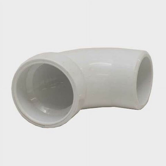 Genova Products Boat 90 Degree Elbow 72916 | 1 1/2 Inch PVC White