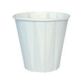 thumbnail image 1 of Genpak 597-W450F 3.5 oz. White Paper Pleated drinking Cup, 1 of 1