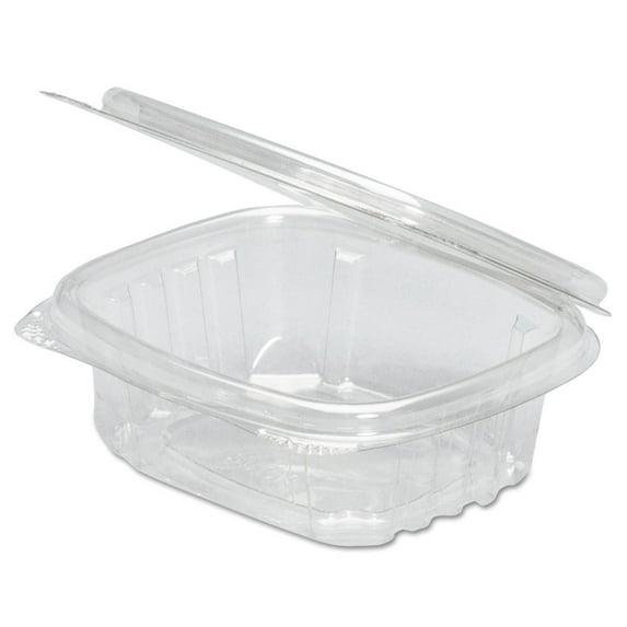 Genpak AD08 Hinged Deli Container, Clear 8 oz.