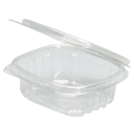 Clear Hinged Deli Container, 8oz, 5 3/8 X 4 1/2 X 1 1/2, 100/bag, 2 Bags/carton