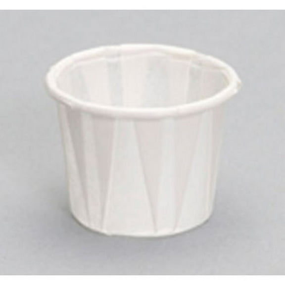 Genpak F050 | 1/2 oz White Paper Portion Souffle Cup | Case Count 5000