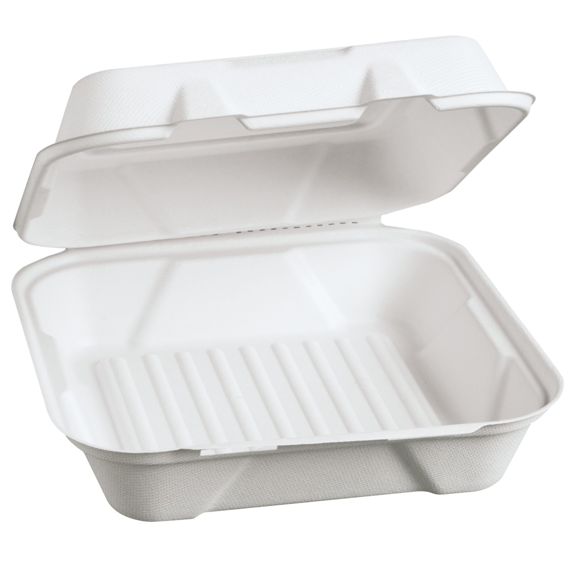 Harvest Fiber Hinged Containers, 9 X 9 X 3, 100/pk, 2 Pk/ct - Walmart.com