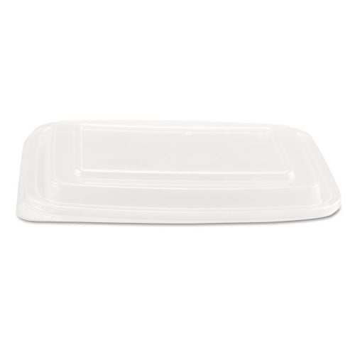 Microwave Safe Container Lid, Fits 24-32 oz, Rectangular, Clear, Plastic, 75/Bag, 4 Bags/Carton Microwave Safe Container Lid, Fits 24-32 oz, Rectangular, Clear, Plastic, 75/Bag, 4 Bags/Carton