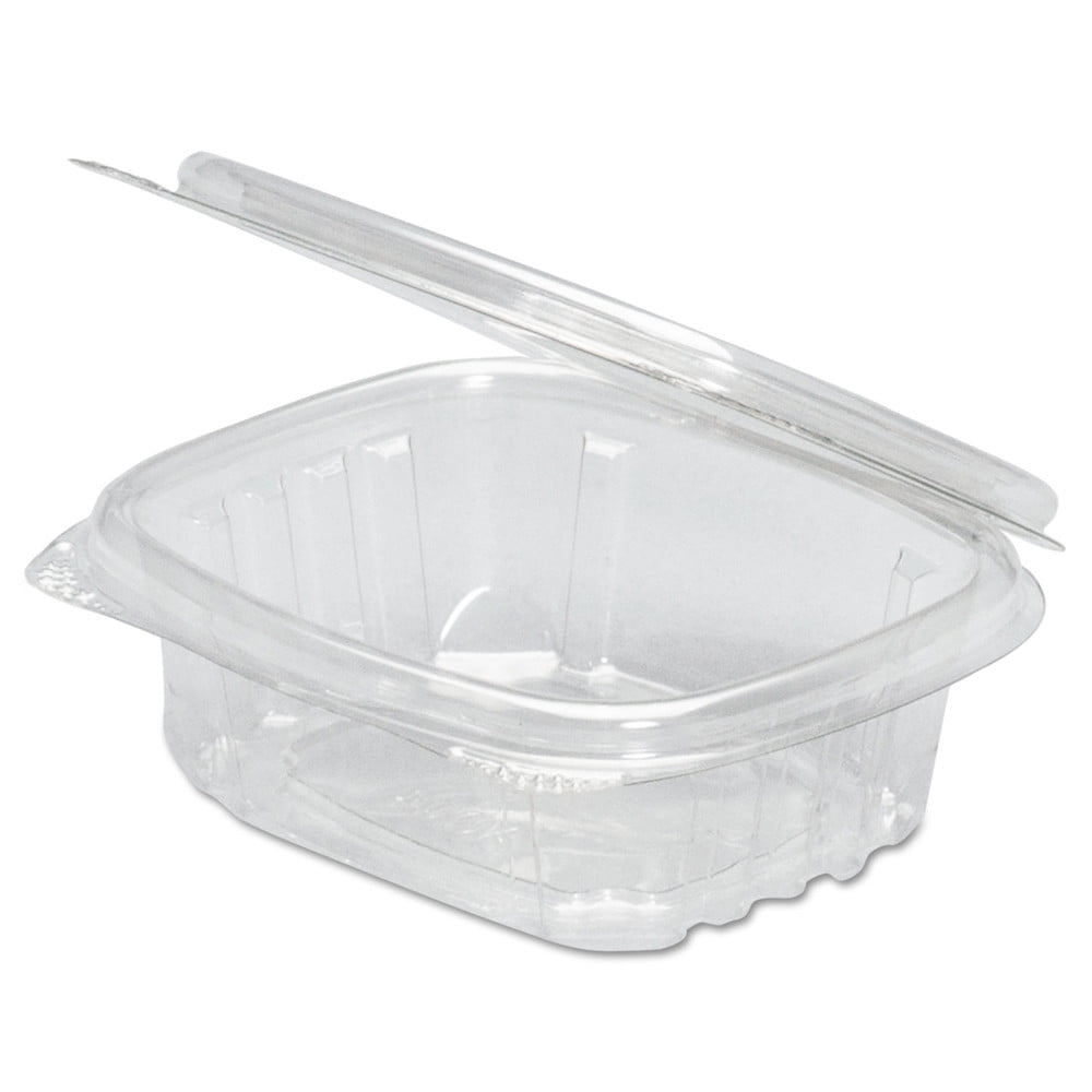 Genpak AD08 Hinged Deli Container, Clear 8 oz.
