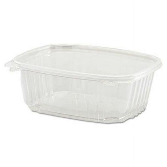 Genpak Plastic Hinged-Lid Deli Containers - Case of 200