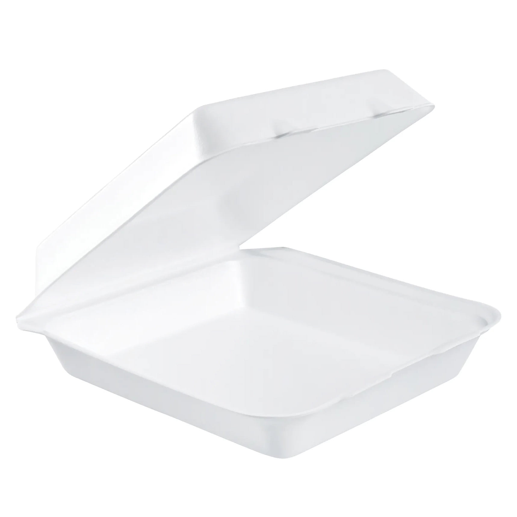 Genpak Quality To Go Snap It Foam Take Out Medium Food Container Vented White, 8.25" Length x 8" Width x 3" Depth | 200/Case