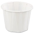 thumbnail image 1 of Genpak Squat Paper Portion Cup, .75oz, White, 250/Bag, 20 Bags/Carton -GNPF075, 1 of 4