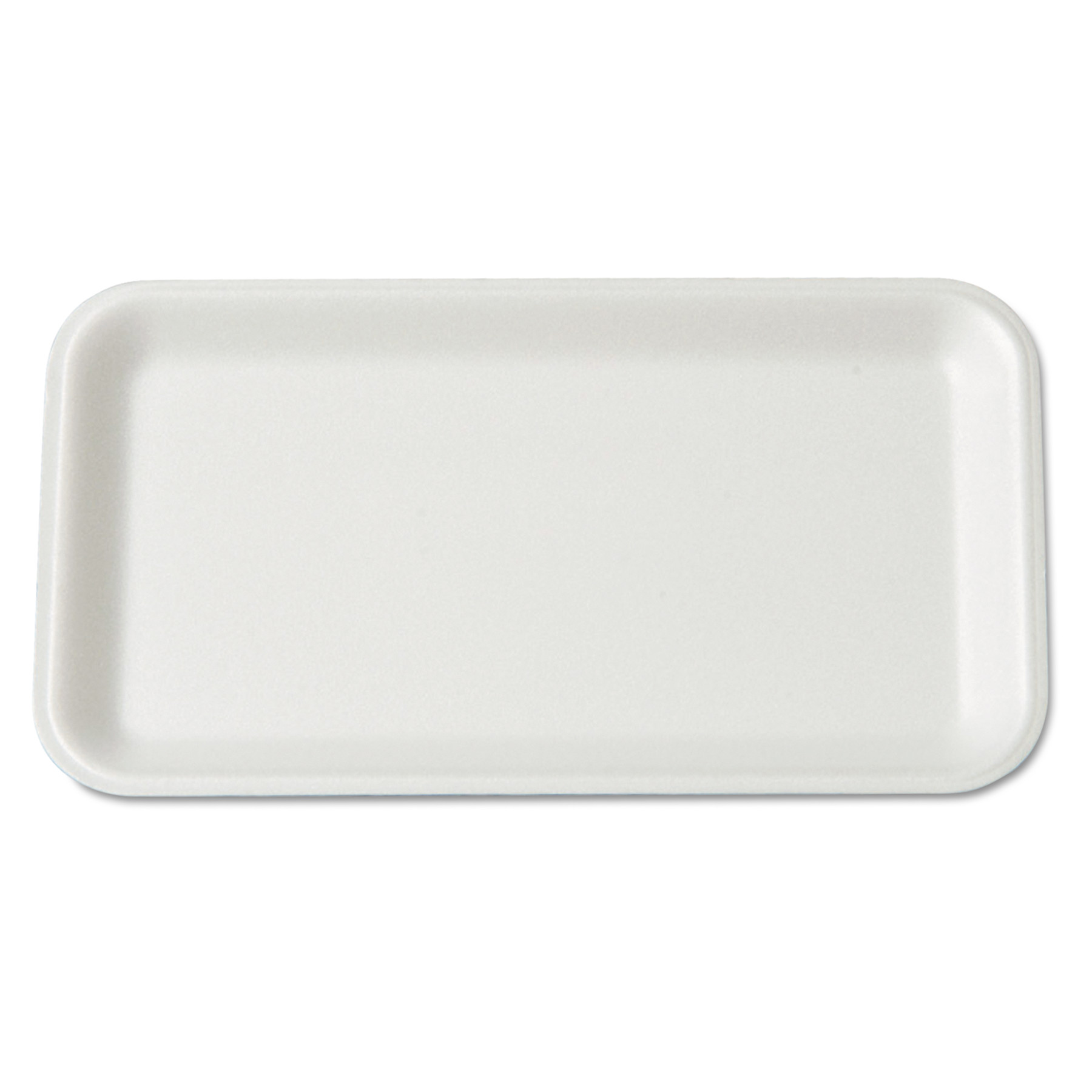Genpak Supermarket Tray, Foam, White, 8-1/4x4-3/4, 125/Bag -GNP17SWH - image 1 of 2